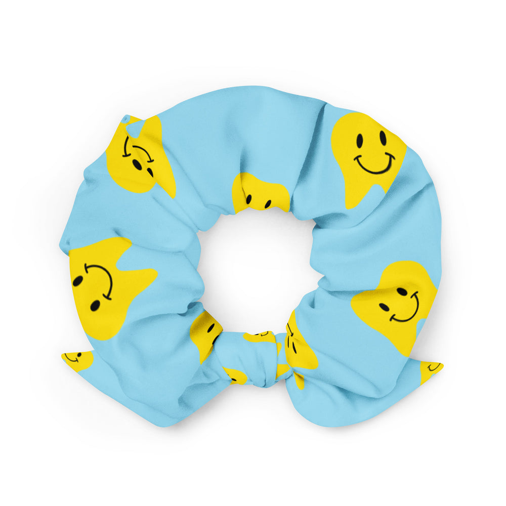 Yellow Happy Tooth Recycled Scrunchie