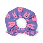 Pink Happy Tooth Recycled Scrunchie