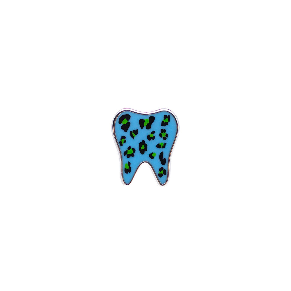 
            
                Load image into Gallery viewer, Specialty Tooth Pin - Blue Leopard
            
        