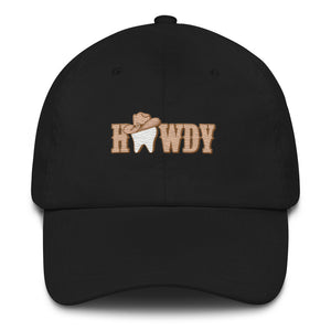 Howdy Tooth Cowgirl Dad Hat Embroidered - Nude Design