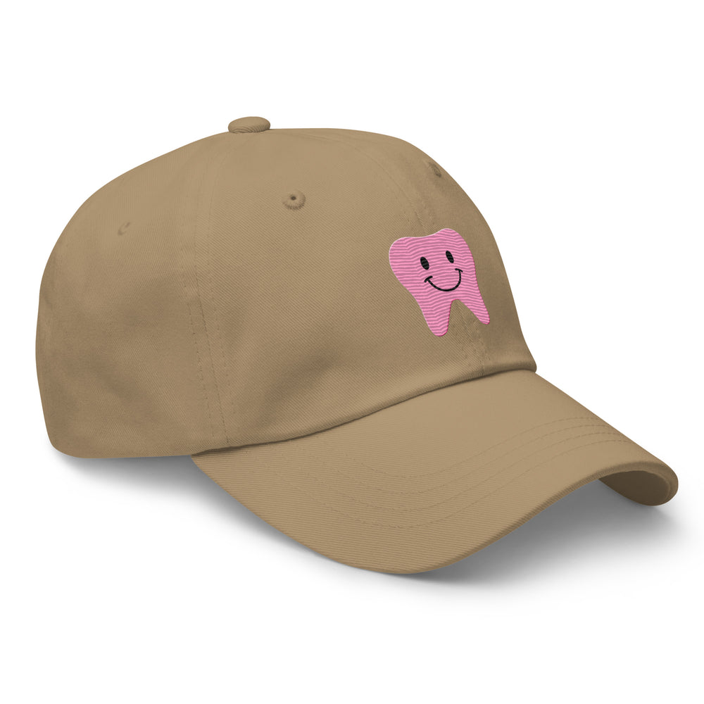 Pink Happy Tooth Dad Hat