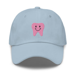 Pink Happy Tooth Dad Hat