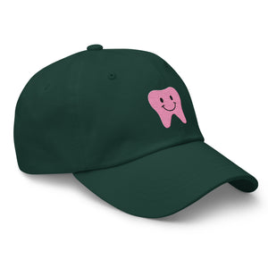 Pink Happy Tooth Dad Hat