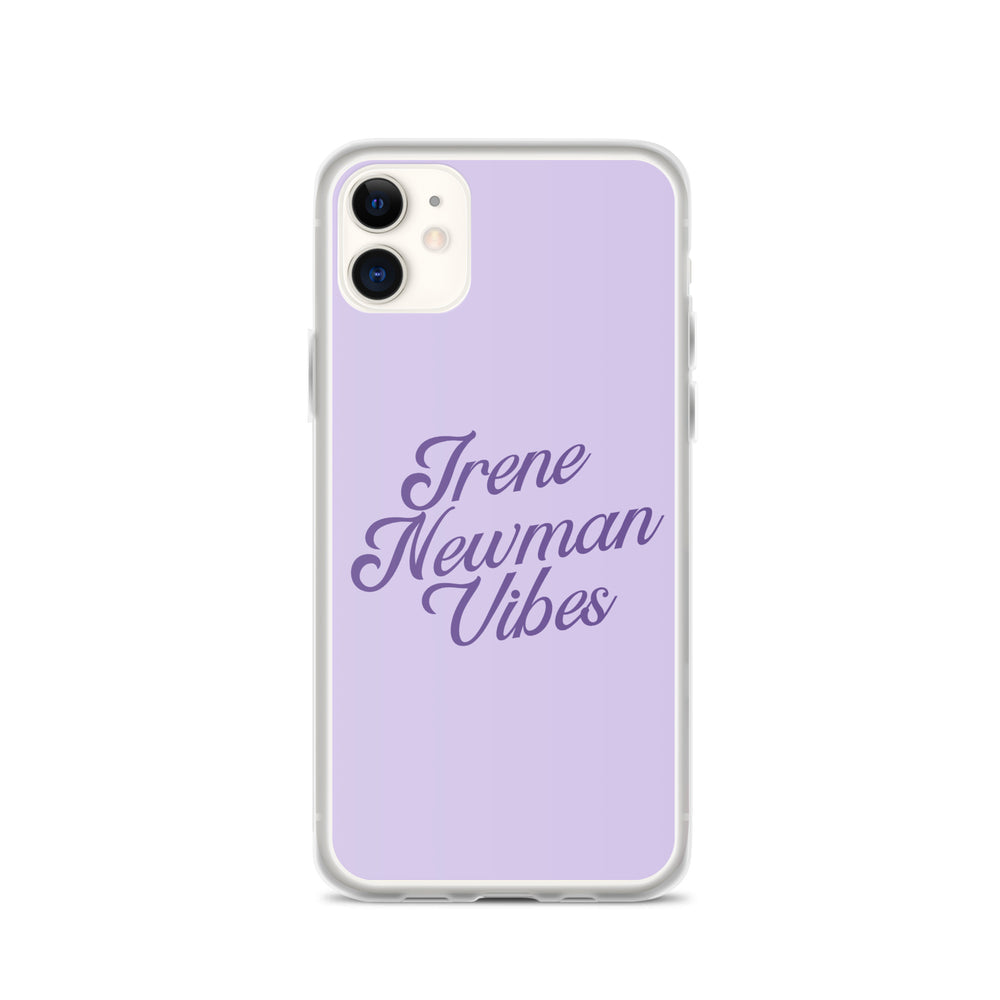 Irene Newman Vibes Purple Clear Case for iPhone®