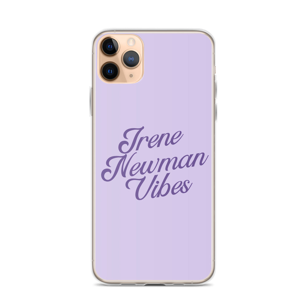 Irene Newman Vibes Purple Clear Case for iPhone®