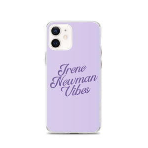 Irene Newman Vibes Purple Clear Case for iPhone®