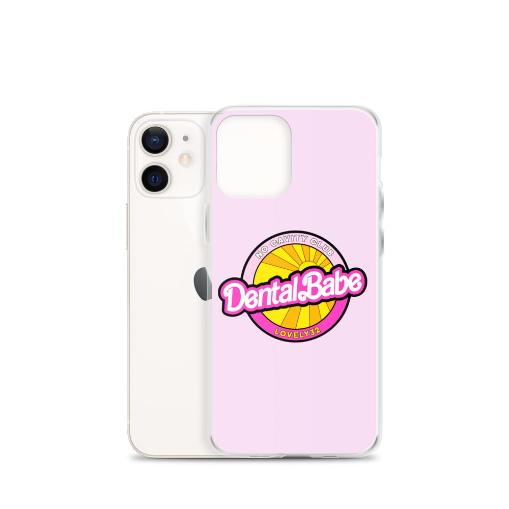 Dental Babe No Cavity Club Retro Design Pink Clear Case for iPhone®