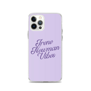 Irene Newman Vibes Purple Clear Case for iPhone®