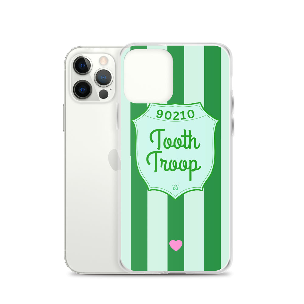 
            
                Load image into Gallery viewer, Tooth Troop Stripe Clear Case for iPhone®
            
        