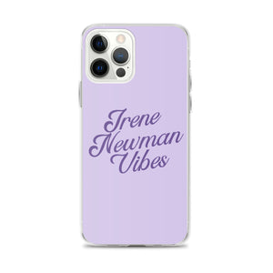 Irene Newman Vibes Purple Clear Case for iPhone®