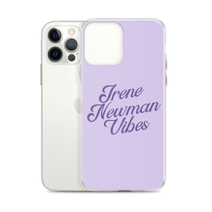 Irene Newman Vibes Purple Clear Case for iPhone®