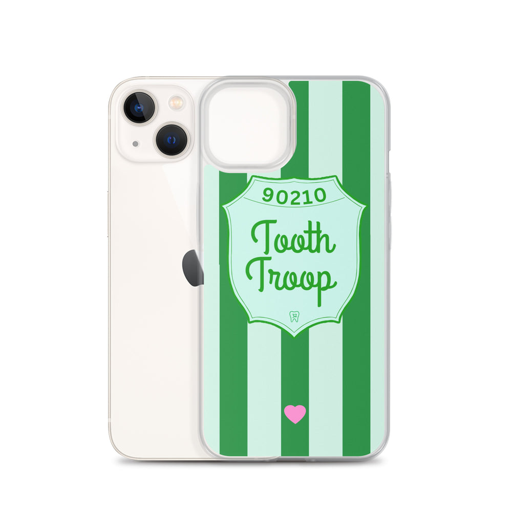 Tooth Troop Stripe Clear Case for iPhone®