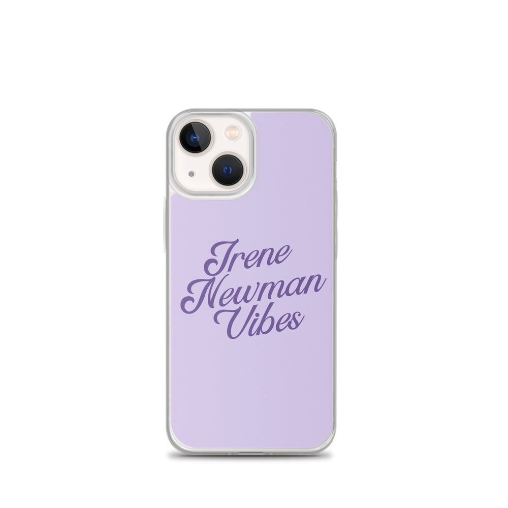 Irene Newman Vibes Purple Clear Case for iPhone®