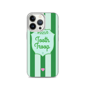 Tooth Troop Stripe Clear Case for iPhone®