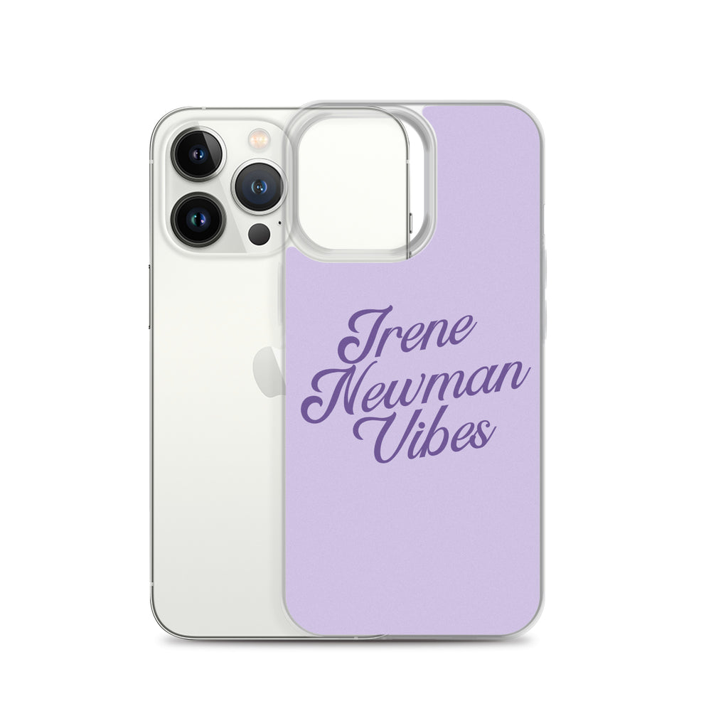 Irene Newman Vibes Purple Clear Case for iPhone®