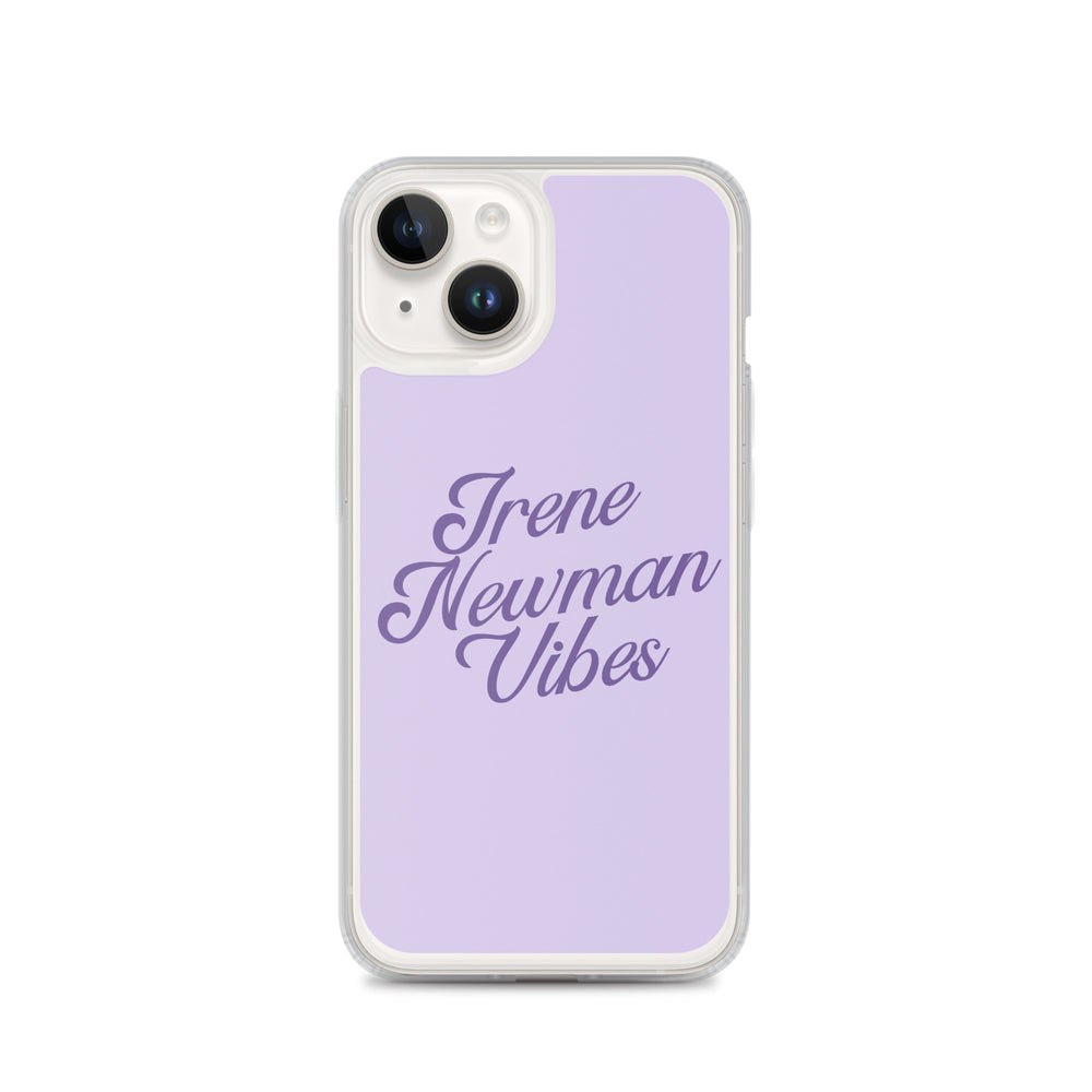 Irene Newman Vibes Purple Clear Case for iPhone®