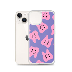 
            
                Load image into Gallery viewer, Pink Happy Tooth Lavender Clear Case for iPhone®
            
        