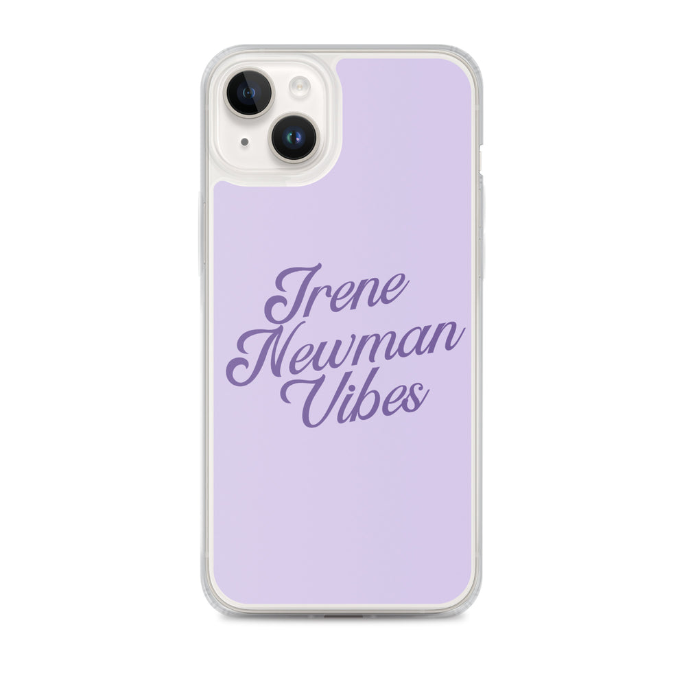 Irene Newman Vibes Purple Clear Case for iPhone®