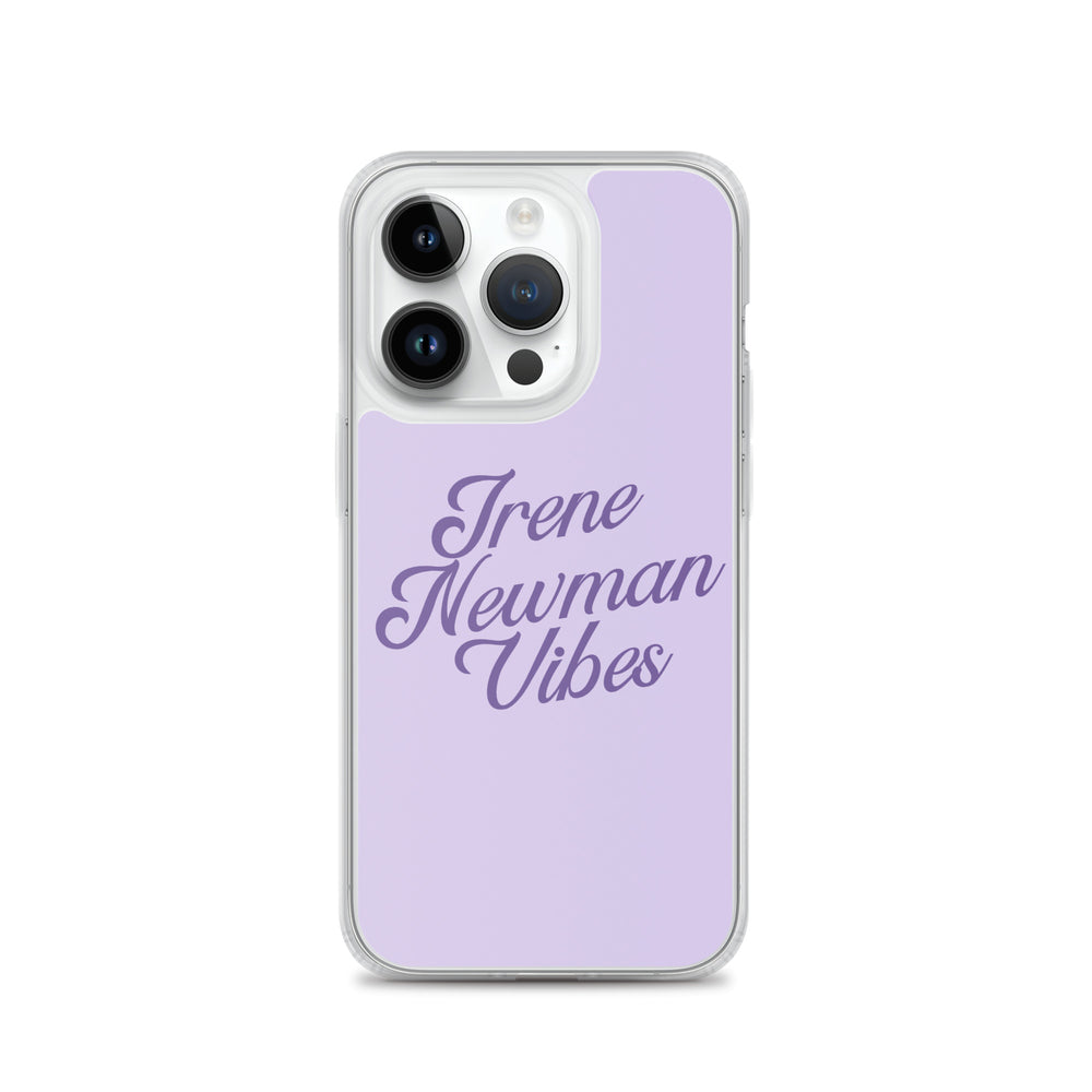 Irene Newman Vibes Purple Clear Case for iPhone®