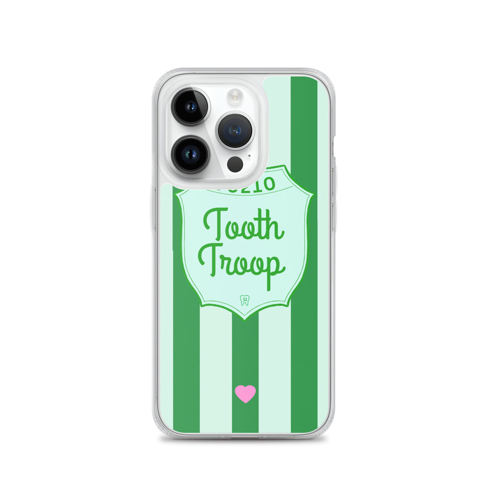 Tooth Troop Stripe Clear Case for iPhone®