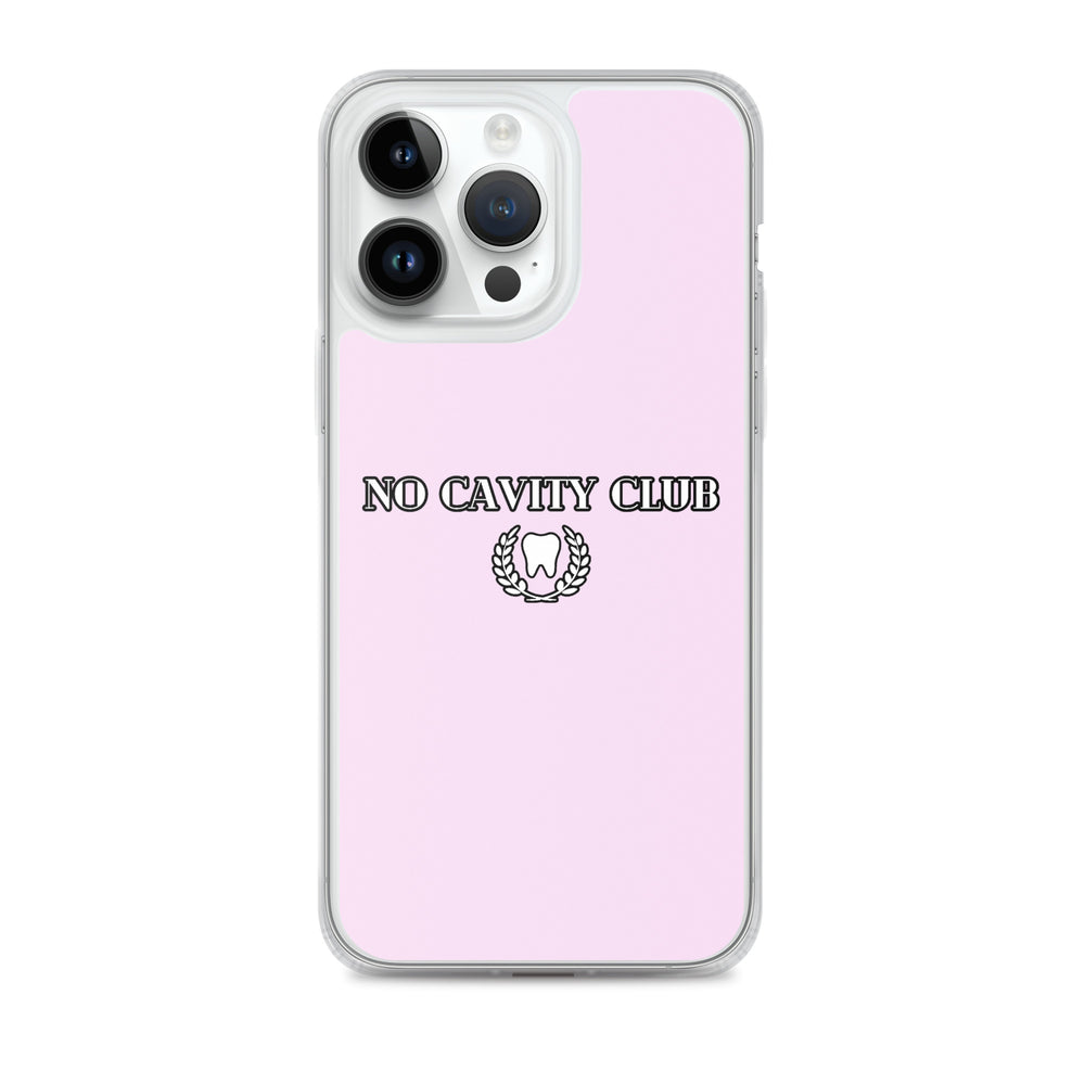 No Cavity Club Light Pink Clear Case for iPhone®
