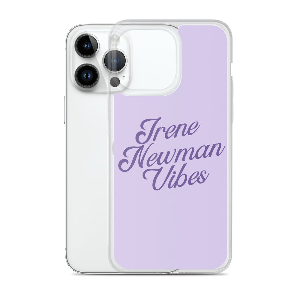 Irene Newman Vibes Purple Clear Case for iPhone®