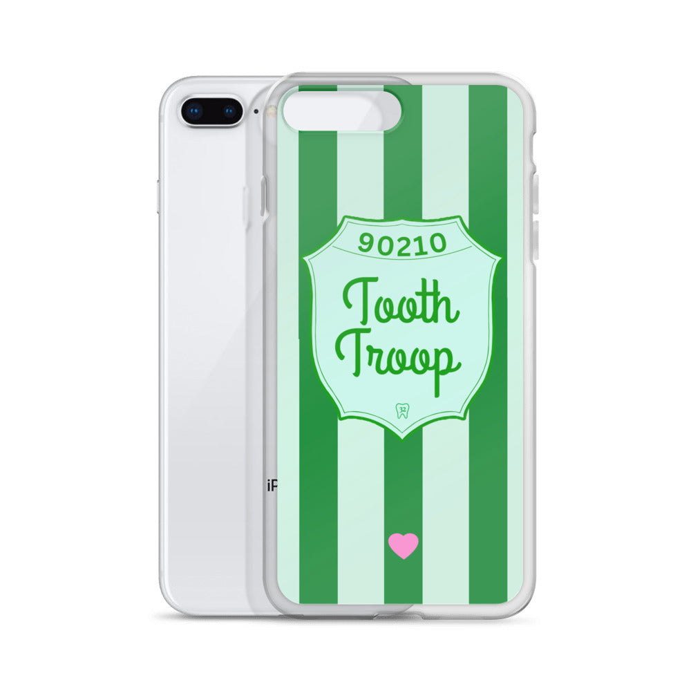 Tooth Troop Stripe Clear Case for iPhone®