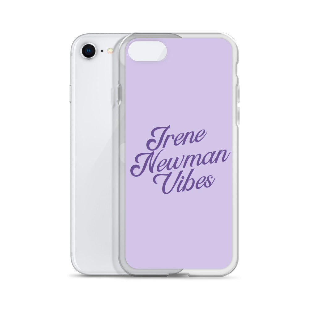 Irene Newman Vibes Purple Clear Case for iPhone®