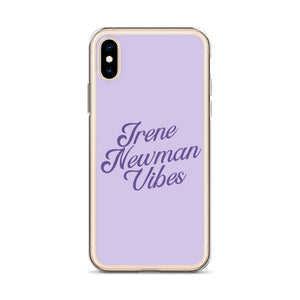 Irene Newman Vibes Purple Clear Case for iPhone®