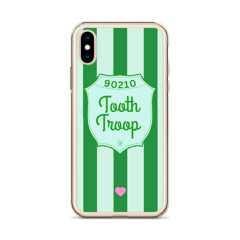 Tooth Troop Stripe Clear Case for iPhone®