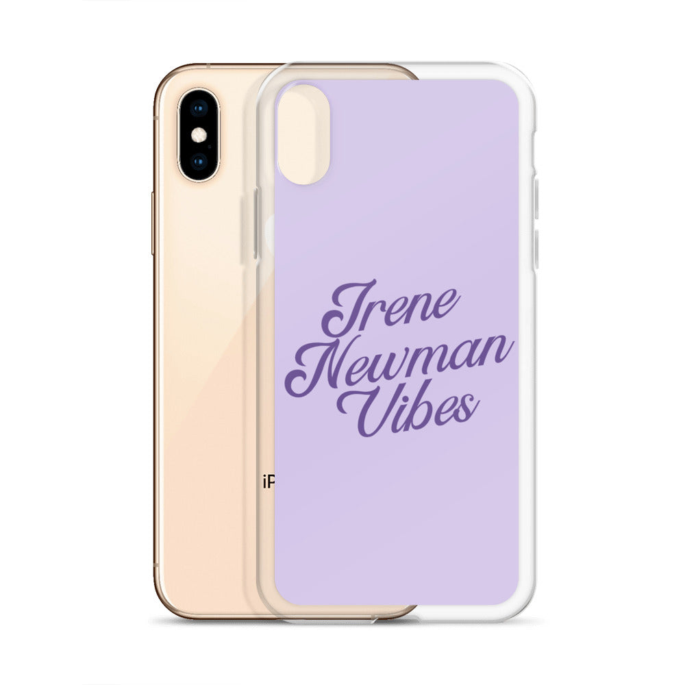 Irene Newman Vibes Purple Clear Case for iPhone®