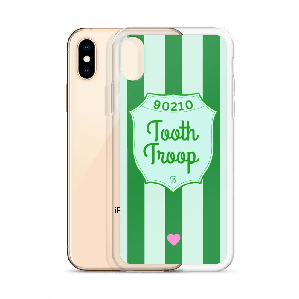 Tooth Troop Stripe Clear Case for iPhone®