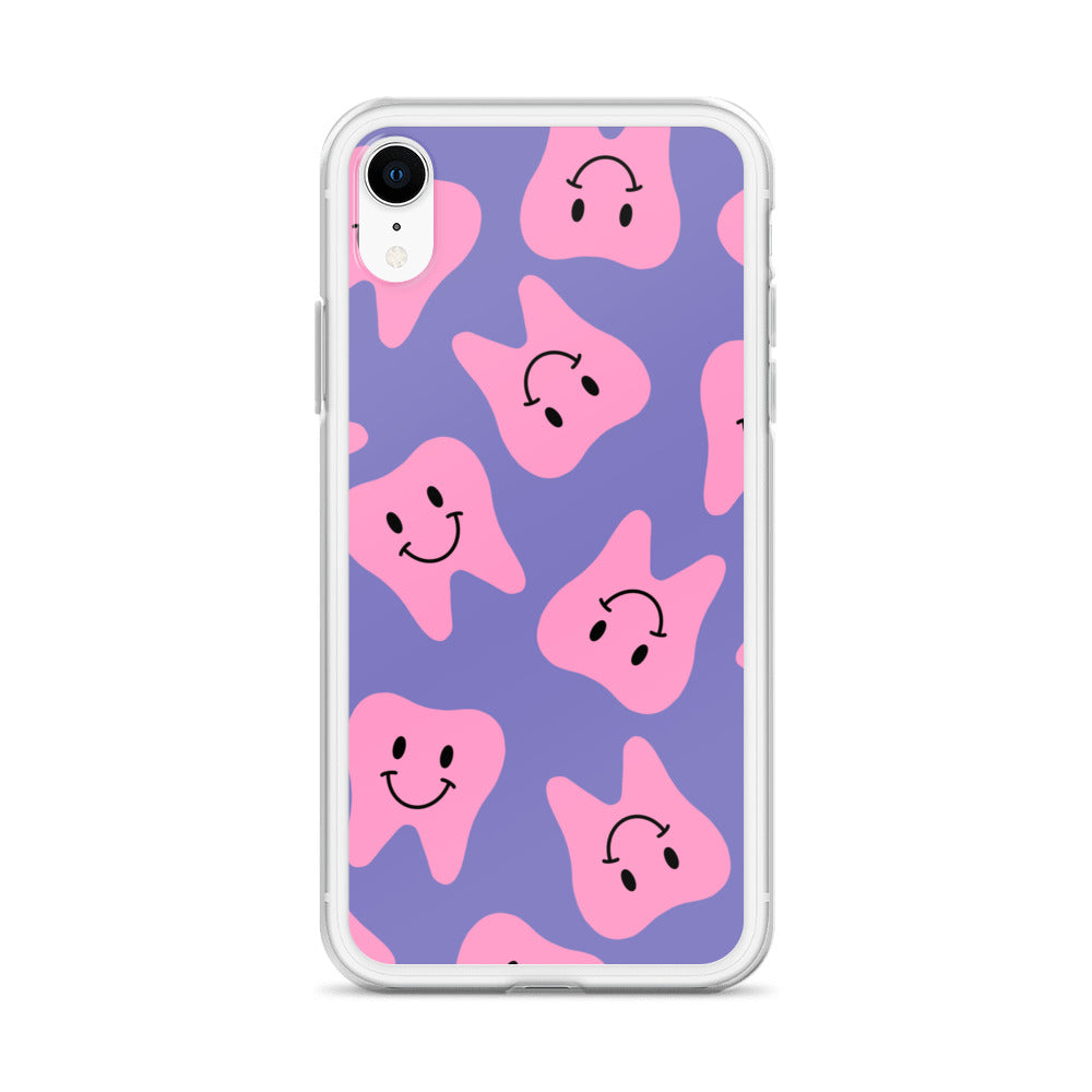 
            
                Load image into Gallery viewer, Pink Happy Tooth Lavender Clear Case for iPhone®
            
        