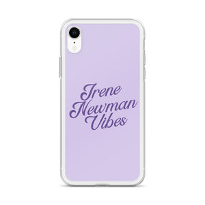 Irene Newman Vibes Purple Clear Case for iPhone®