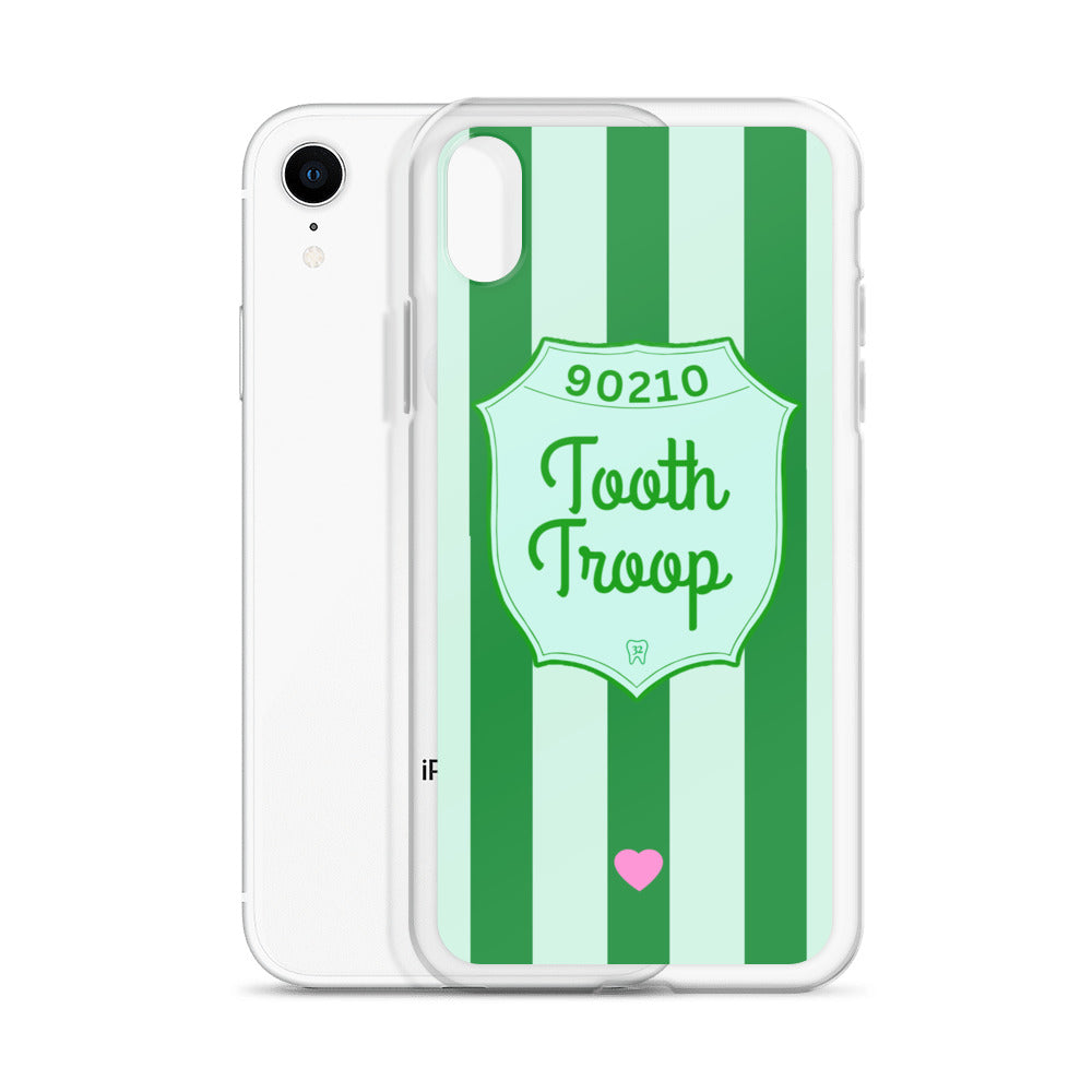 Tooth Troop Stripe Clear Case for iPhone®