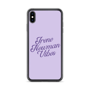 Irene Newman Vibes Purple Clear Case for iPhone®