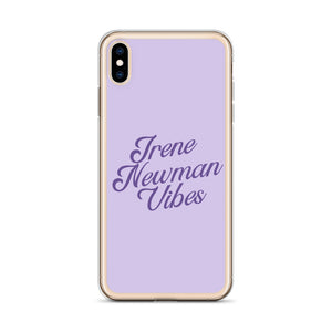 Irene Newman Vibes Purple Clear Case for iPhone®