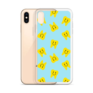 
            
                Load image into Gallery viewer, Yellow Happy Tooth Blue Background Clear Case for iPhone®
            
        