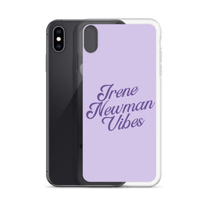 Irene Newman Vibes Purple Clear Case for iPhone®