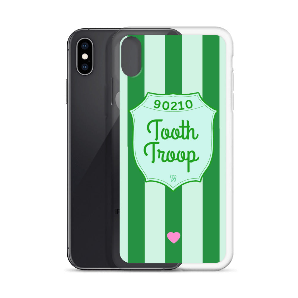Tooth Troop Stripe Clear Case for iPhone®