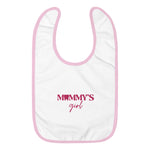 M🦷MMYs Girl (Mommy) Embroidered Baby Bib