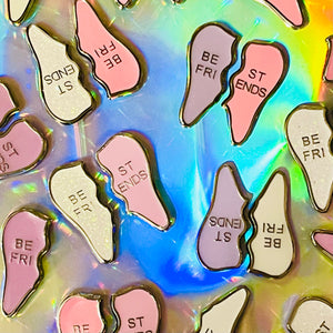 
            
                Load image into Gallery viewer, Limited Edition- BEST FRIENDS Tooth Pin in Silver
            
        