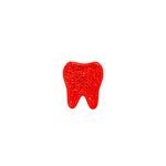 Original Tooth Pin- Red Glitter