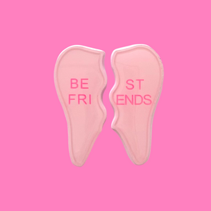 BEST FRIENDS Tooth Pin light pink