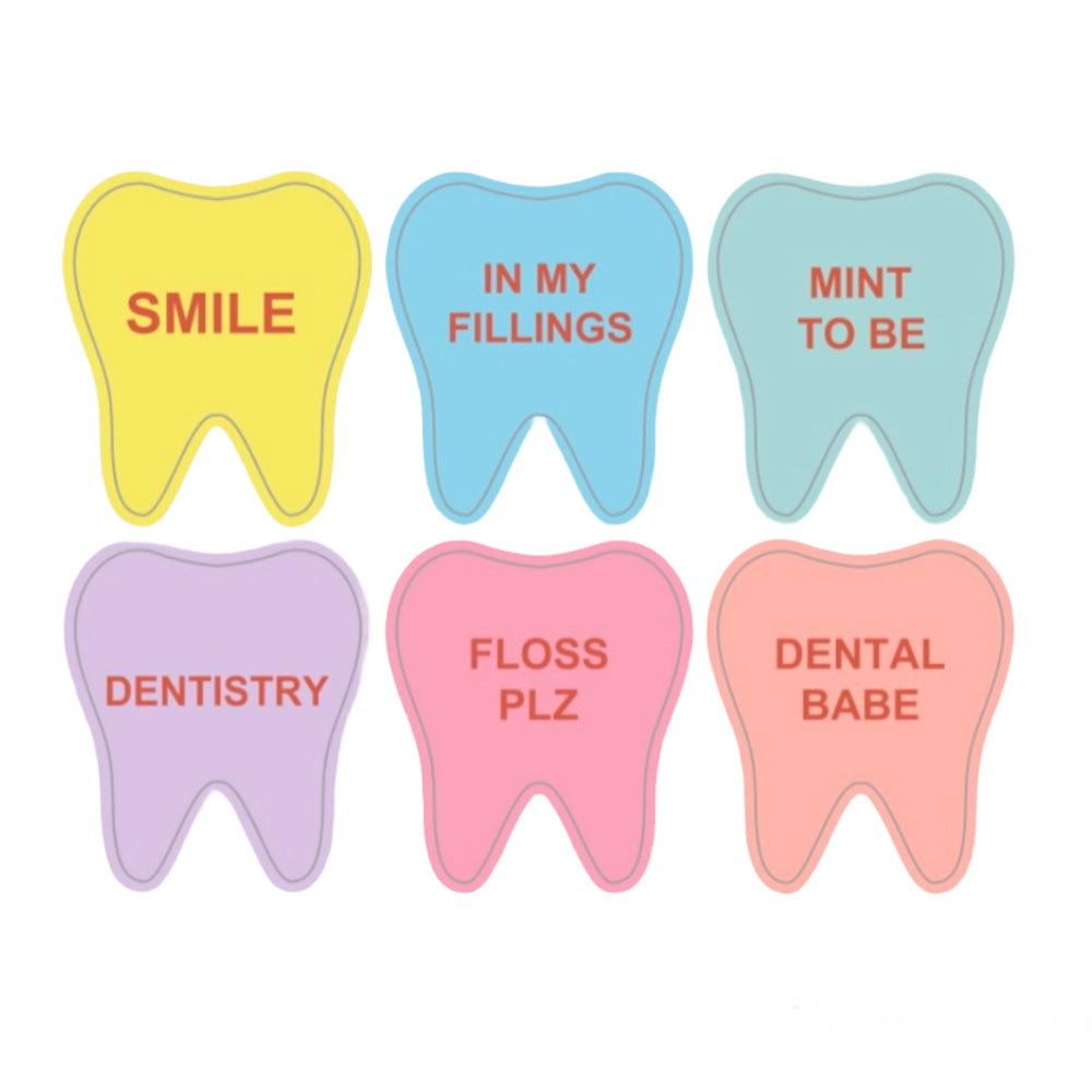 Tooth Pin Candy Candy Tooth Sticker Sheet – lovely32