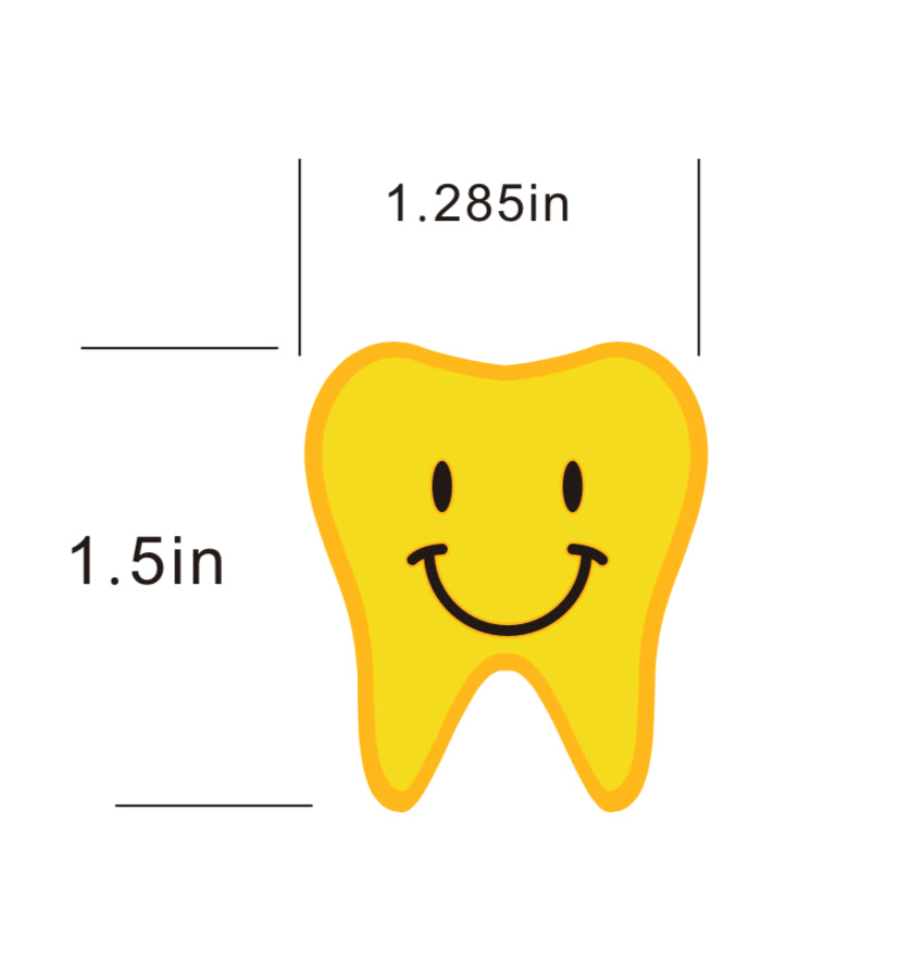 Happy Tooth Sticker Sheet - 3 colors – lovely32