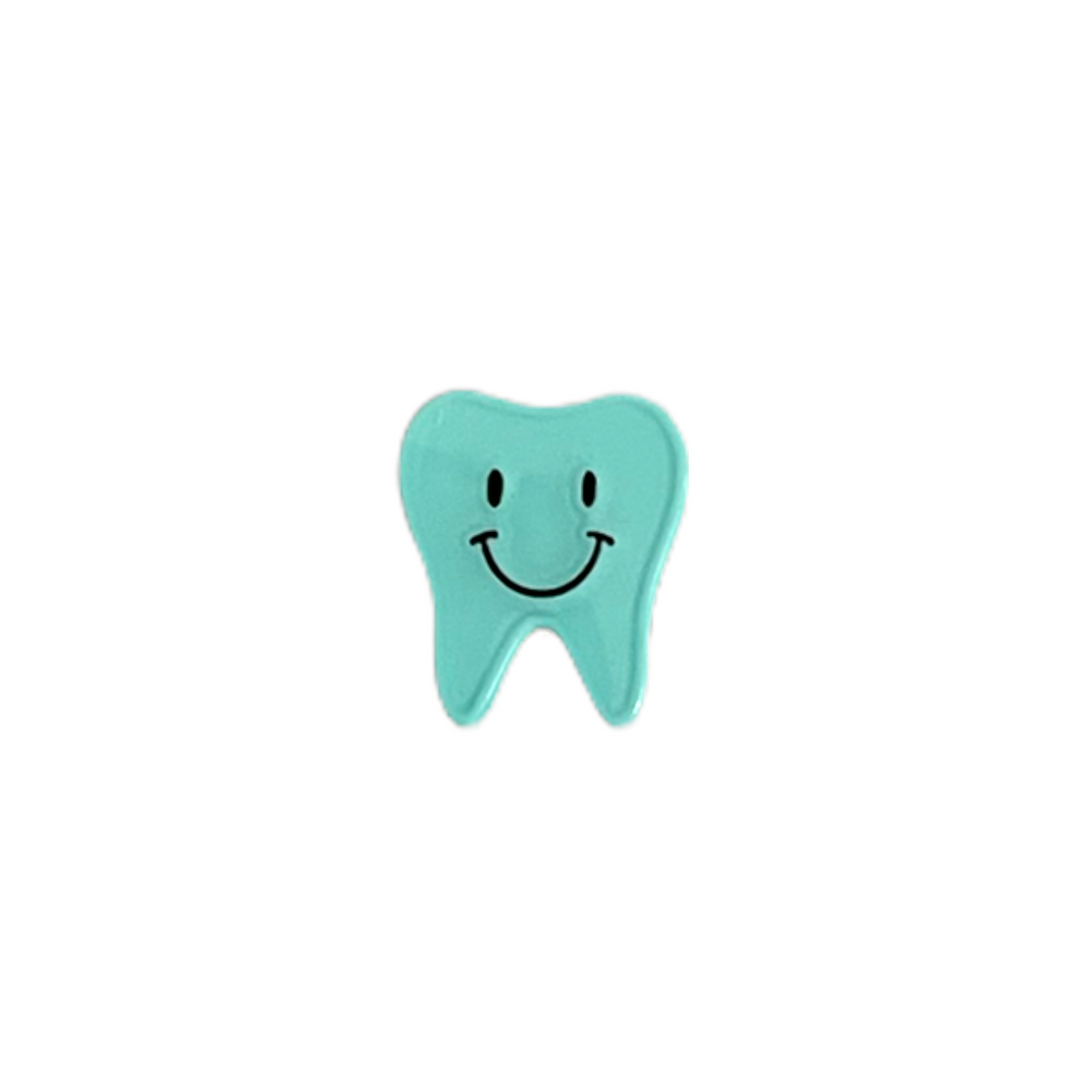 
            
                Load image into Gallery viewer, Specialty Pin - Turquoise Happy Tooth Pin
            
        
