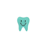 Specialty Pin - Turquoise Happy Tooth Pin