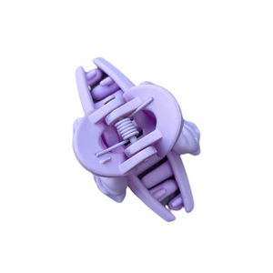 Lilac mini bow hair clip