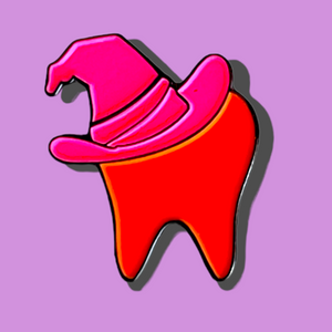 
            
                Load image into Gallery viewer, Specialty Tooth Pin - Witch Hat
            
        